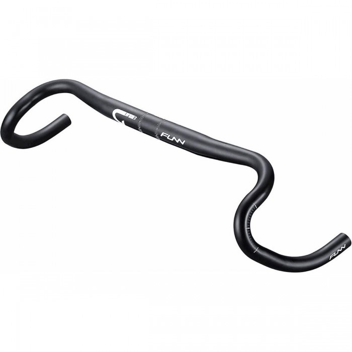 Guidon Gravel G-Wide 31,8mm x 500mm en Aluminium Noir avec Drop 130mm - 1