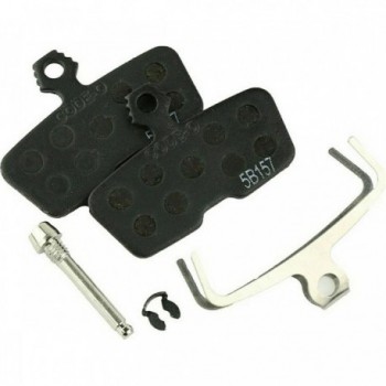 Organic MTB Disc Brake Pads with Steel Support - Quiet, Compatible Code 2011+ - 1