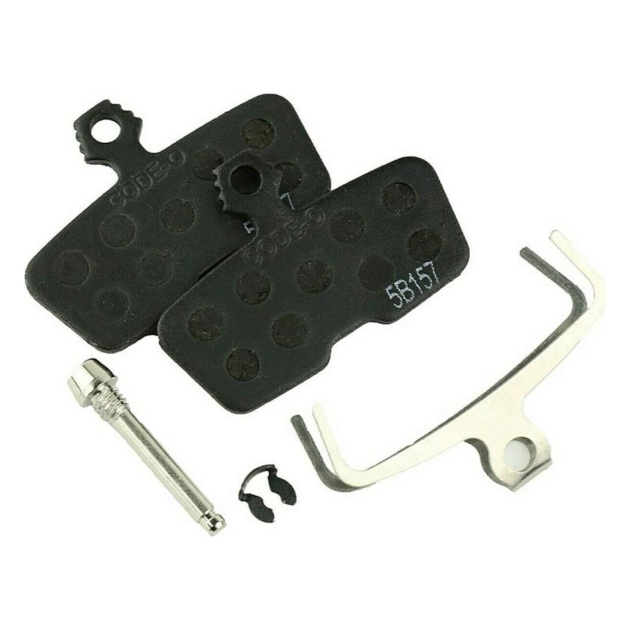 Organic MTB Disc Brake Pads with Steel Support - Quiet, Compatible Code 2011+ - 1