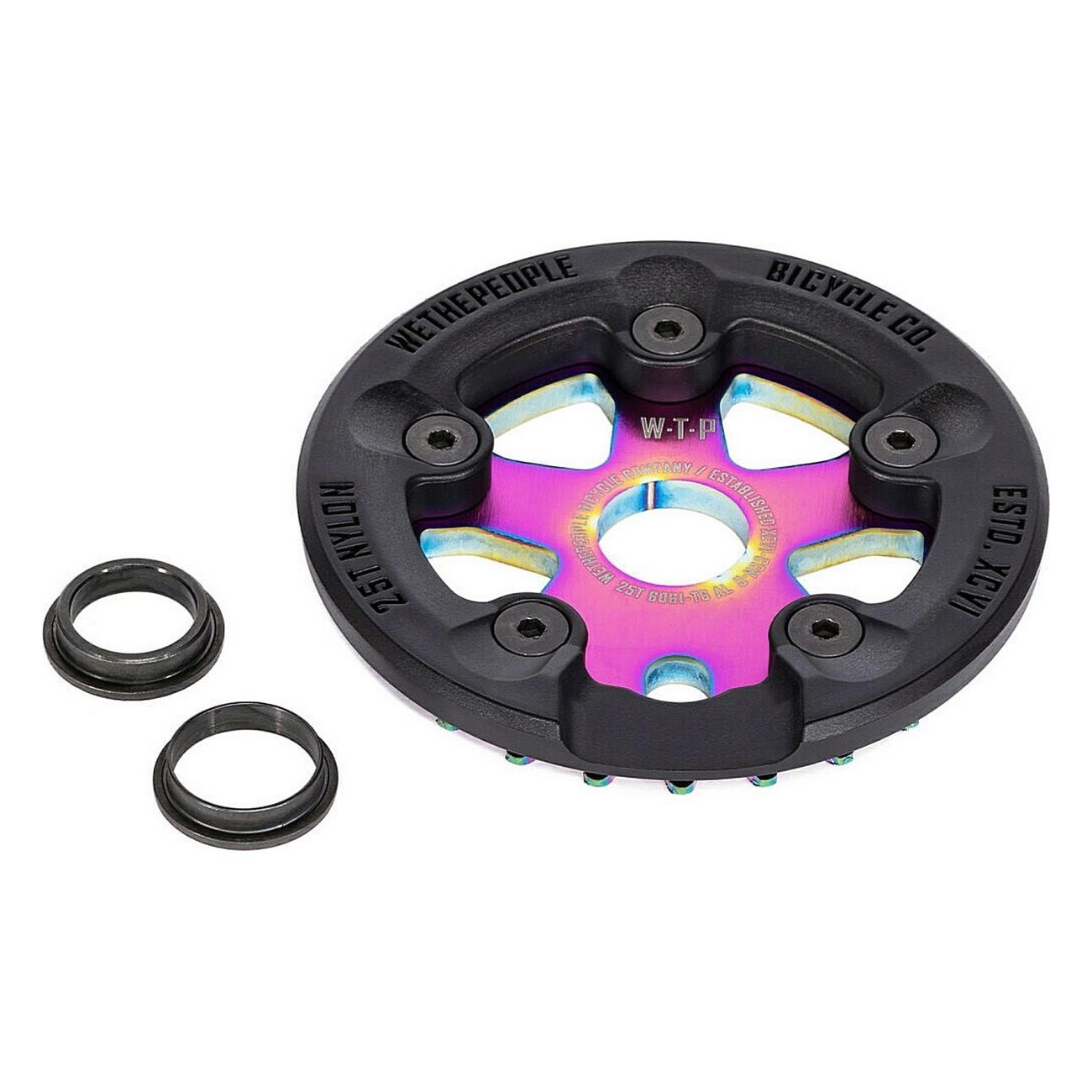 Combined 25-Tooth Sprocket Set with Nylon Paragon Guard, Oil Spot Color - 1