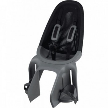 Seggiolino Posteriore Qibbel Air Nero/Argento per Portapacco, Fino a 25 kg, Leggero e Sicuro - 1 - Seggiolini - 8712864439101