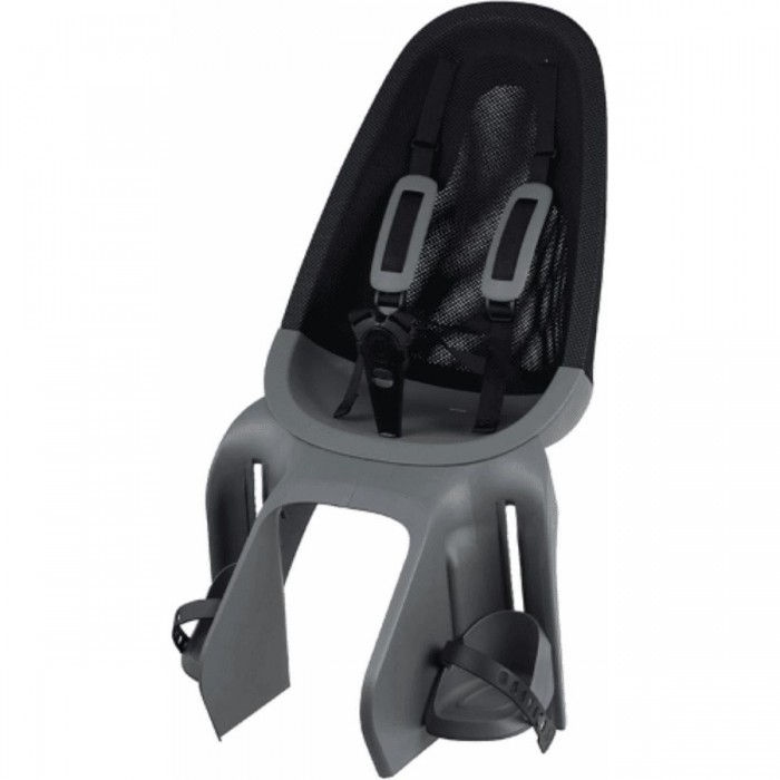 Qibbel Air Black/Silver Rear Seat for Rack, Up to 25 kg, Lightweight & Safe - 1