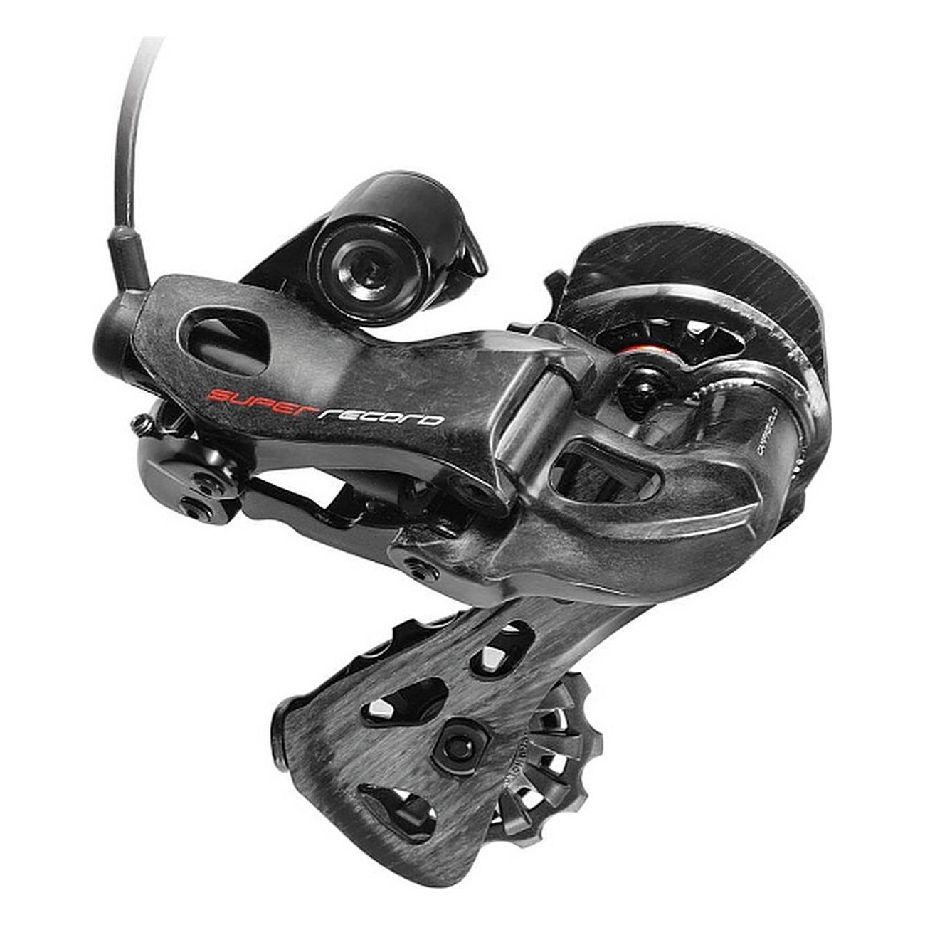 Super Record EPS 12V Black Rear Derailleur with Medium Cage - Advanced Road Performance - 1