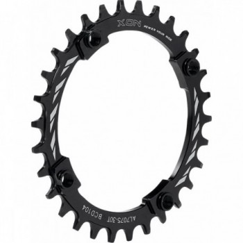 Pignon Simple 30 Dents BCD 104mm en Aluminium Noir XON, Compatible SHIMANO - 1