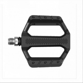 Pedales Shimano Planos PD-EF202 de Aluminio Negros para Offroad y Citybike - 2