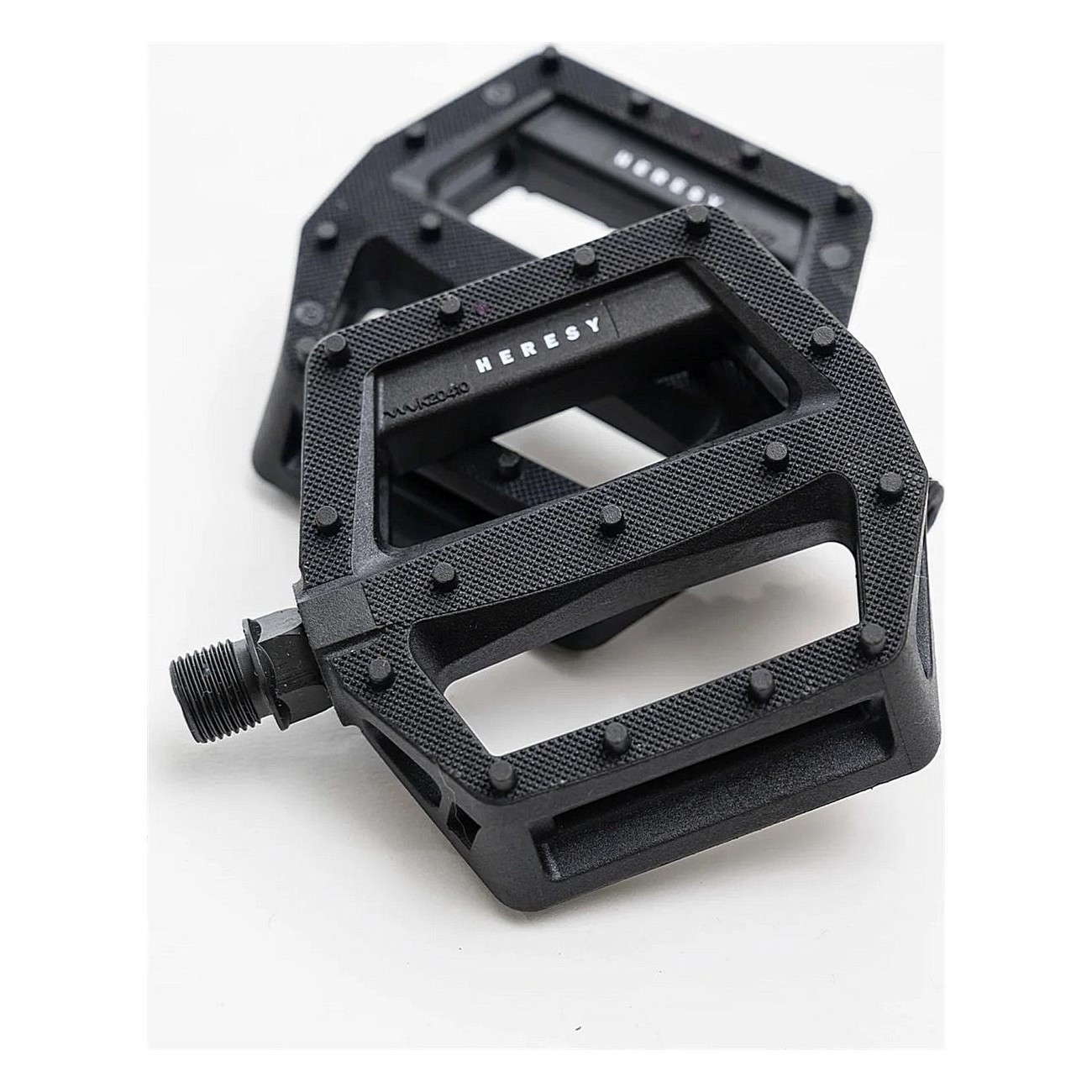 Heresy Nails Black Pedals for BMX and MTB - Compact Design and Classic Style DX - 1