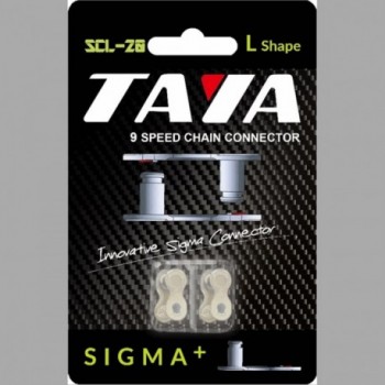 Conector de Cadena 9V Plata con Conector SIGMA+ TAYA - Set de 2 piezas - 1