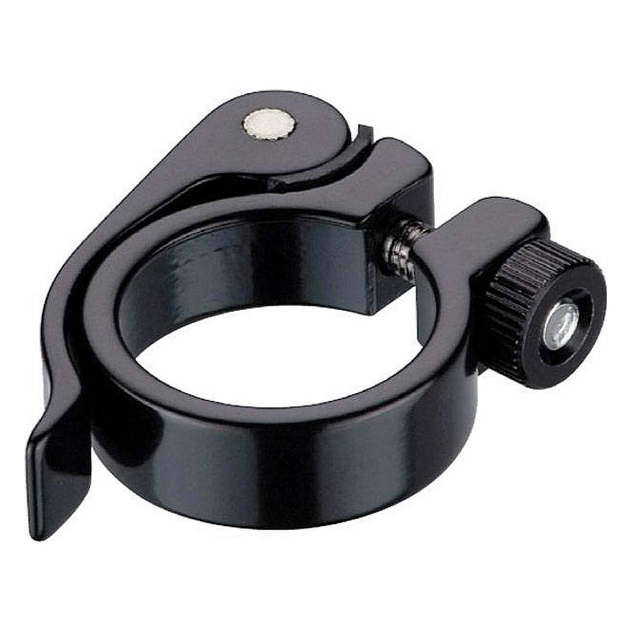 MTB Seat Clamp 31.8mm Black Aluminum - Lightweight and Durable - 1