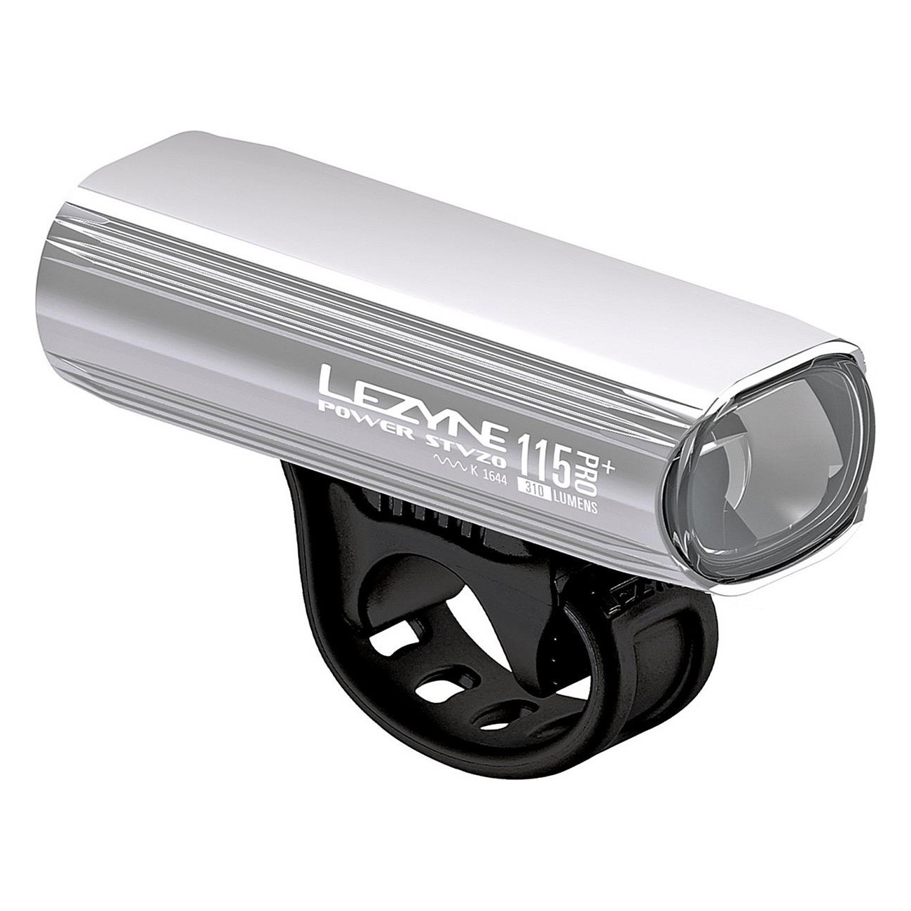 Luce per Bicicletta Led Power Pro 115+ STVZO Argento, 115 Lux, Batteria Ricaricabile, Impermeabile IPX7 - 1 - Luci - 47128060033