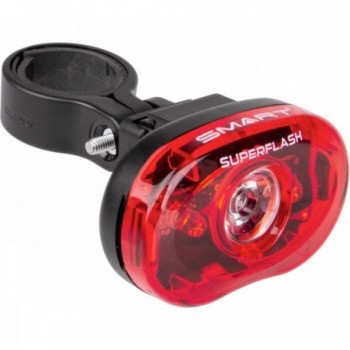 LED Superflash 0.5W Waterproof Rear Light with 2 Functions and Batteries Included - 1