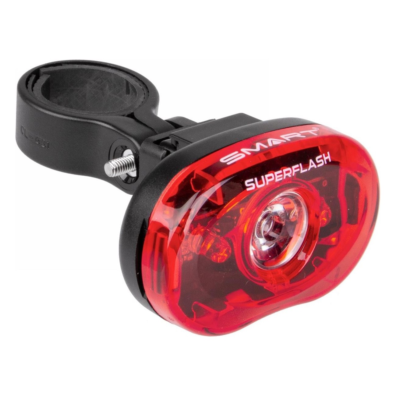 Luz Trasera LED Superflash 0.5W Impermeable con 2 Funciones y Baterías Incluidas - 1