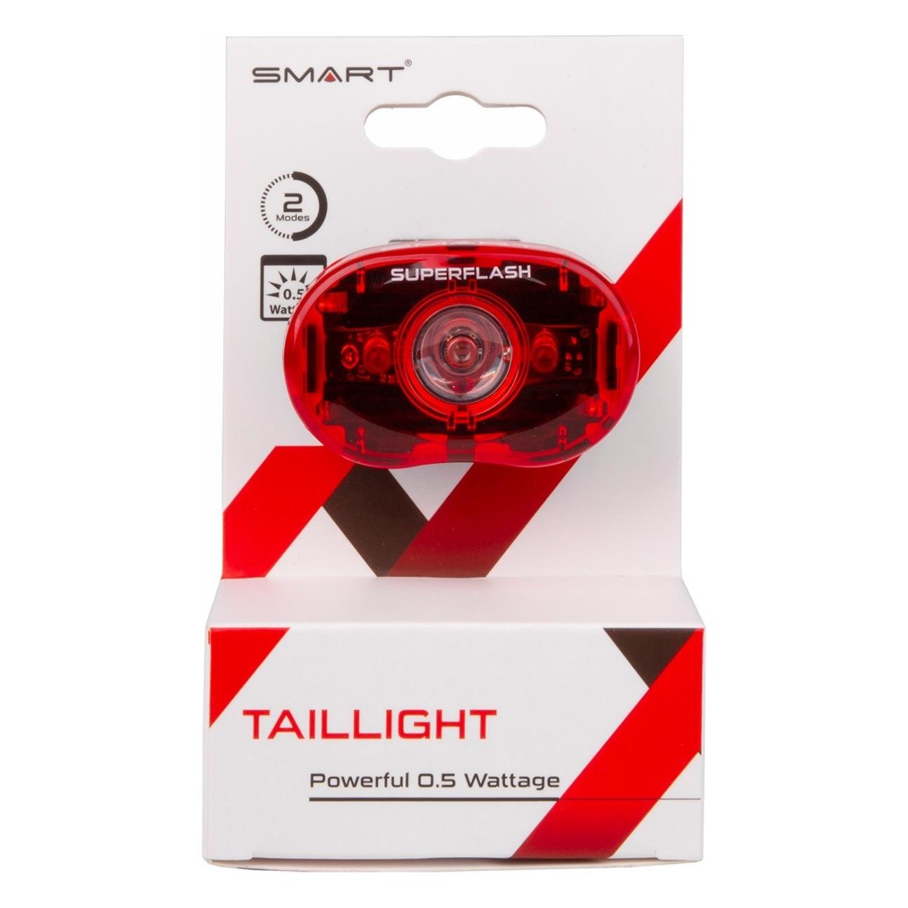 LED Superflash 0.5W Waterproof Rear Light with 2 Functions and Batteries Included - 3