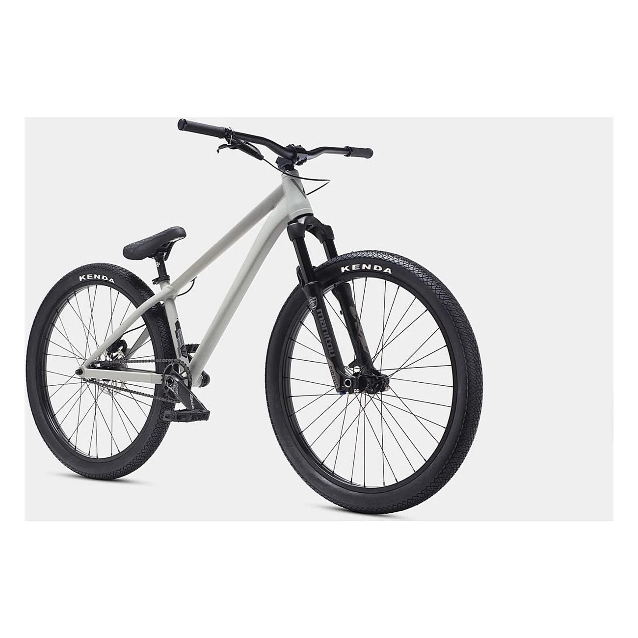 Verde Vertex DJ26 Gray - MTB Dirt and Pumptrack Bike with CNC Aluminum Frame 22.25'' - 1