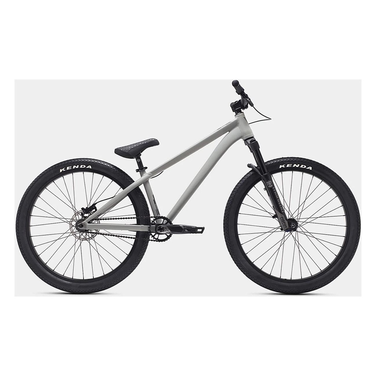 Verde Vertex DJ26 Gray - MTB Dirt and Pumptrack Bike with CNC Aluminum Frame 22.25'' - 2