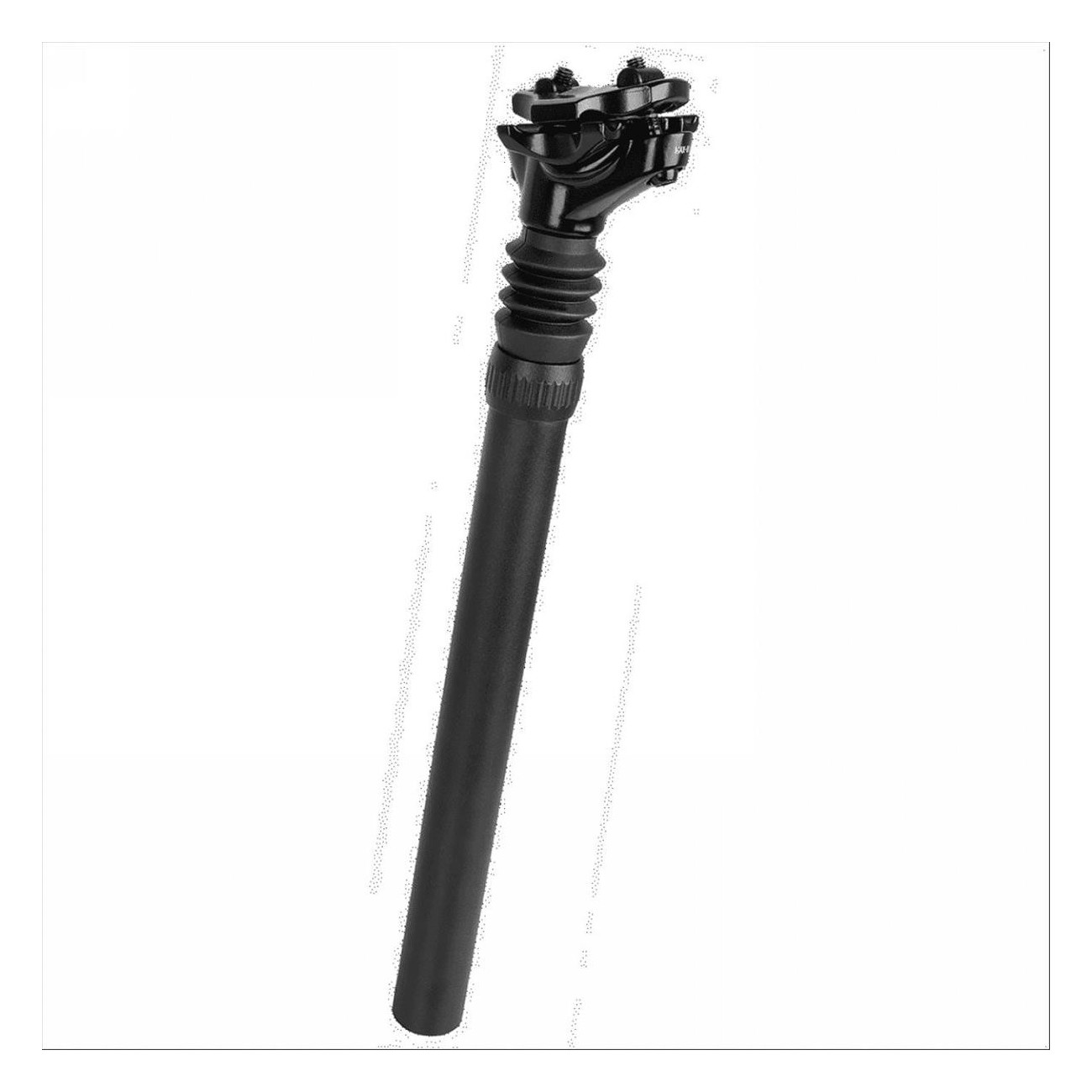 M-Wave 30.9x350 mm Black Aluminum Seatpost for Road/Offroad, 40 mm Travel - 1