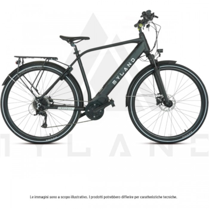 Bicicletta Elettrica Briantea 28 E-TRK M Nero, Taglia L, Shimano 8V, Ruote 28', Motore OLI Sport 85Nm - 1 - Bici - 8059796060844