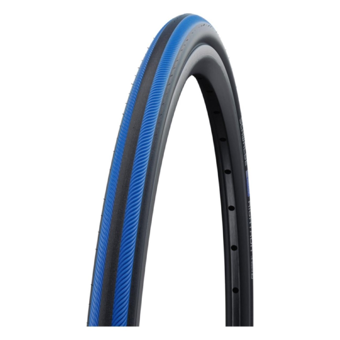 24' RightRun HS387 Black/Blue Rigid Tire 25-540 with 2Grip Sidewall - 1