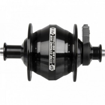 Black Hub Dynamo 6V/3W, 32 Holes, for 26-28 Inch Wheels, V-Brake Compatible - 1