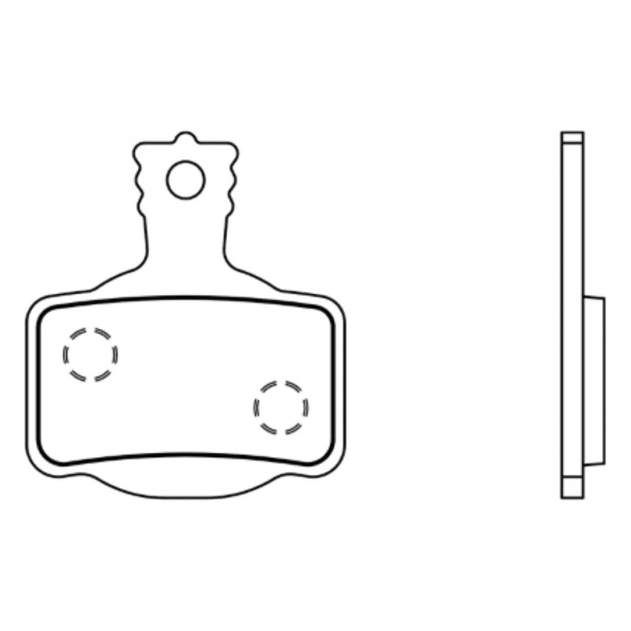 Paire de plaquettes semi-métalliques pour freins Magura MT4/MT8 - 1