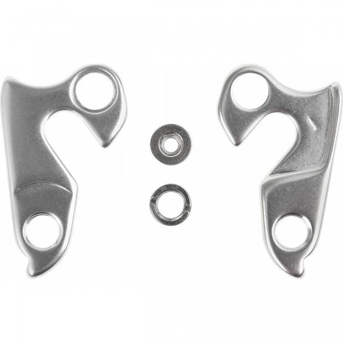 Gancho de Aluminio Plateado S6 para Cuadro de Carbono - Compatible con Derailleurs - 1