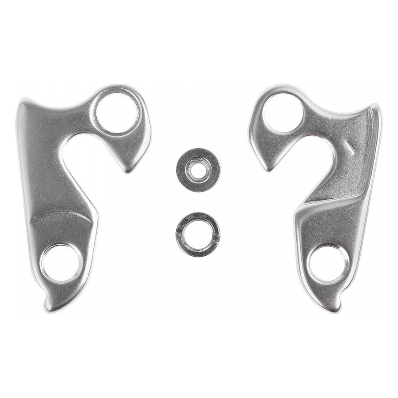 Gancho de Aluminio Plateado S6 para Cuadro de Carbono - Compatible con Derailleurs - 1