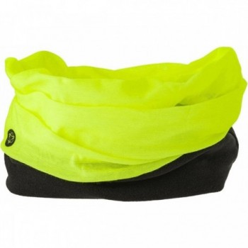 Fluorescent Yellow Primaloft Neck Warmer in Stretch Microfiber - Comfort & Style - 1