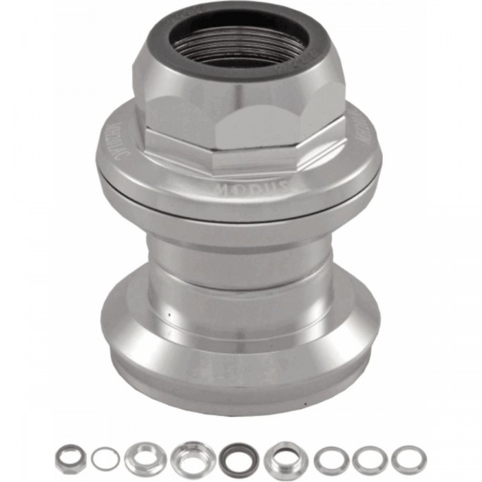 1' Threaded Headset Series in Aluminum with Silver Cartridge EC30/25.4 EC30/26 - External Cap - 1