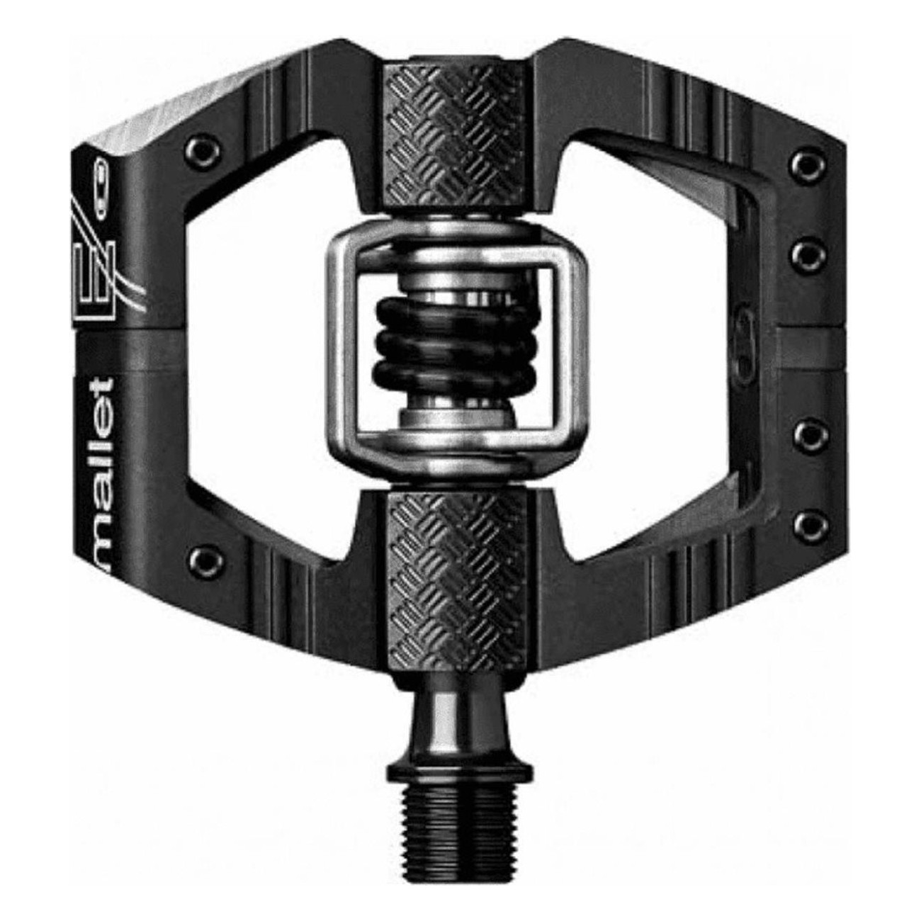 Pédales Crankbrothers Mallet E Noirs pour Enduro, Downhill et All Mountain - 1