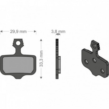 Pastillas de Freno e-Bike Compatibles Avid Elixir y SRAM XX/X0 Brenta - 1