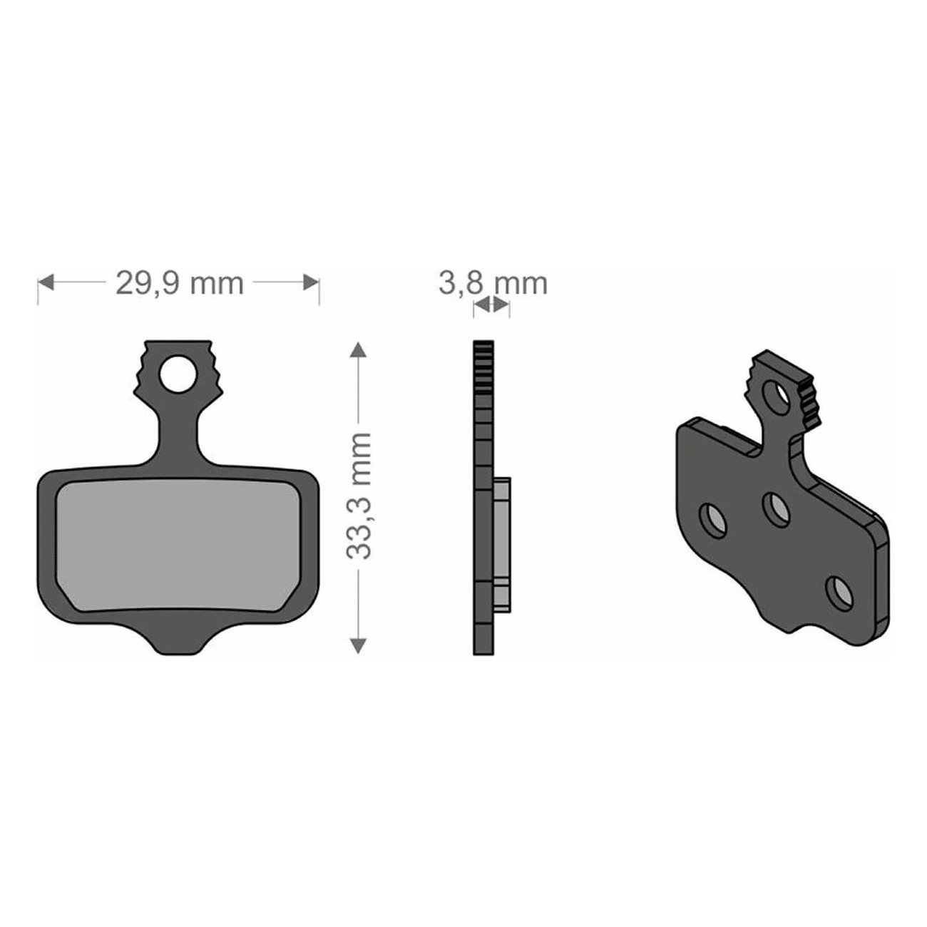 Plaquettes de Frein e-Bike Compatibles Avid Elixir et SRAM XX/X0 Brenta - 1