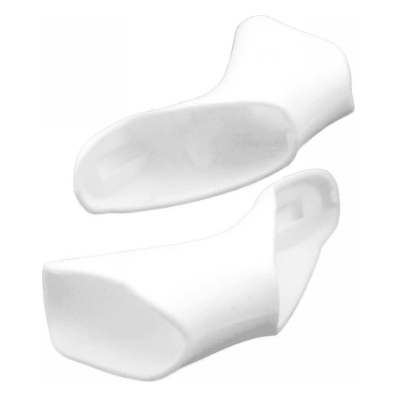 White Lever Covers Compatible with Shimano 6700 Controls - 1