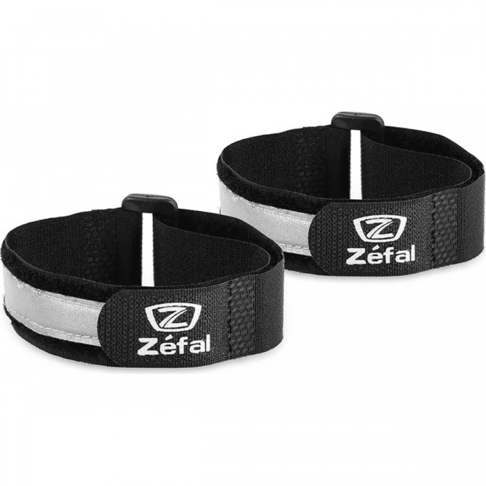 Black Nylon Reflective Straps - 2 Pieces, EN13356 Compliant for Safety - 1