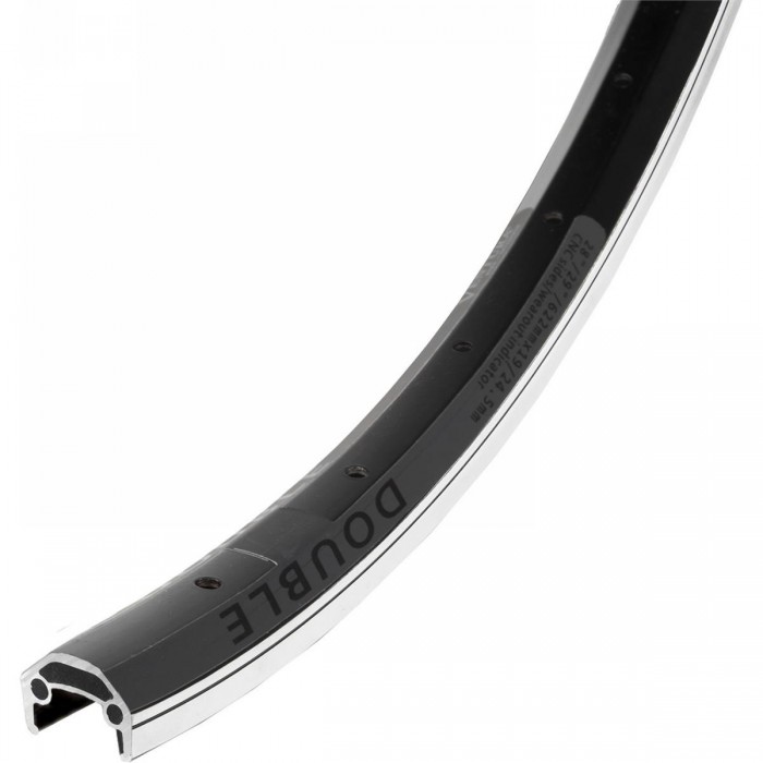 Aluminum Double Wall Bike Rim 700C 36 Holes Black for 28/29 Inch Wheels - VENTURA - 1