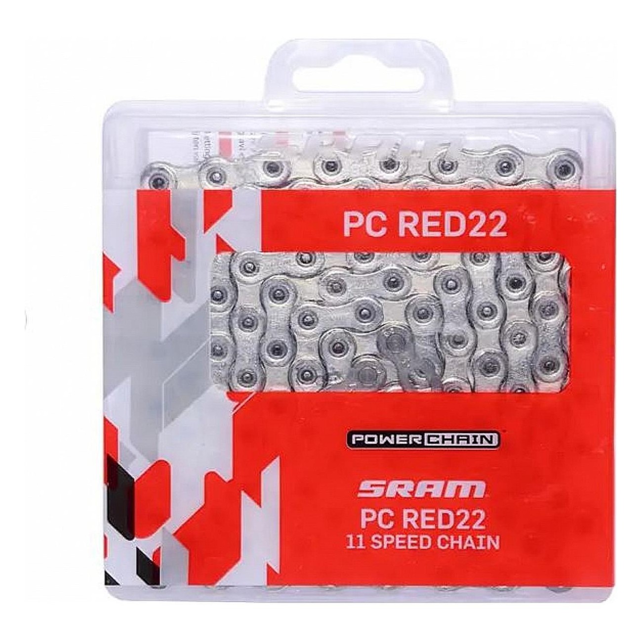 Catena SRAM PC-RED22 11V 114 Maglie con PowerLock per MTB e Corsa - 2 - Catena - 0710845727627