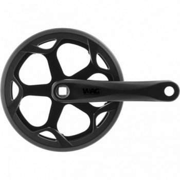 Black Aluminum Fat Bike Crankset 46D 165mm - Ideal for Urban Use - 1