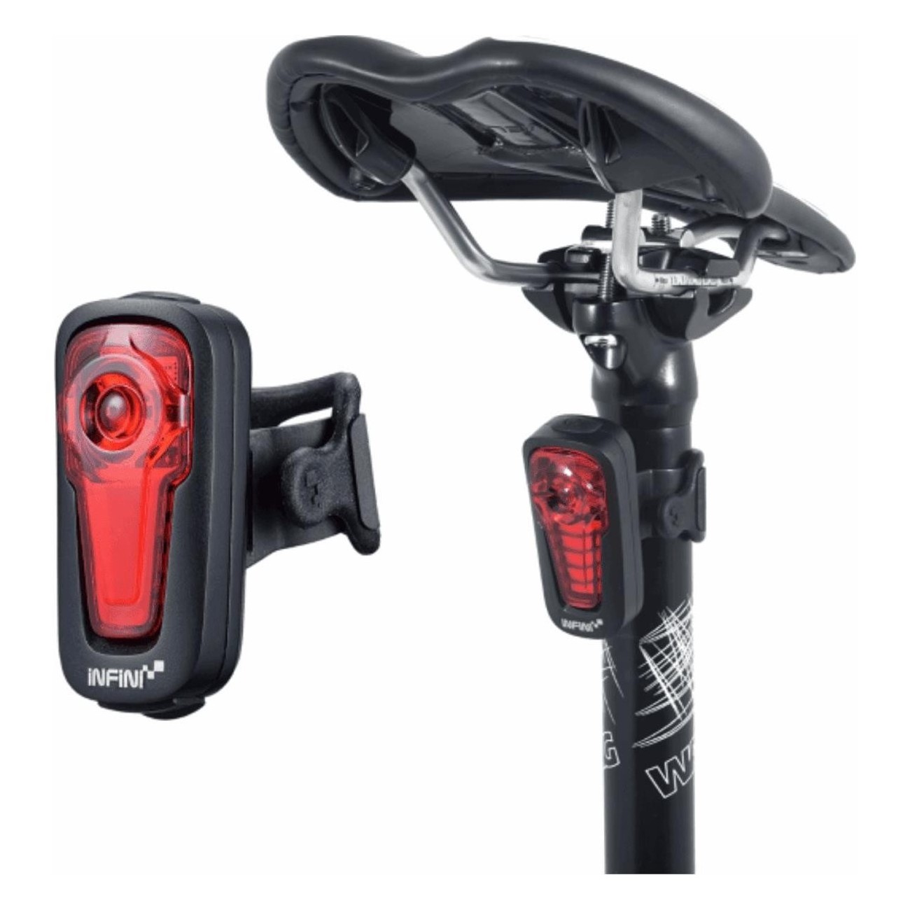 USB Metis 16 COB Rear Light with Stop Alert, 5 Modes & Easy Mounting for Bike - 1