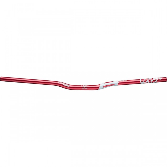 Guidon Reverse 760mm Rouge-Gris pour Enduro, All Mountain et DH - Rehausse 18mm, Ø25,4mm - 1