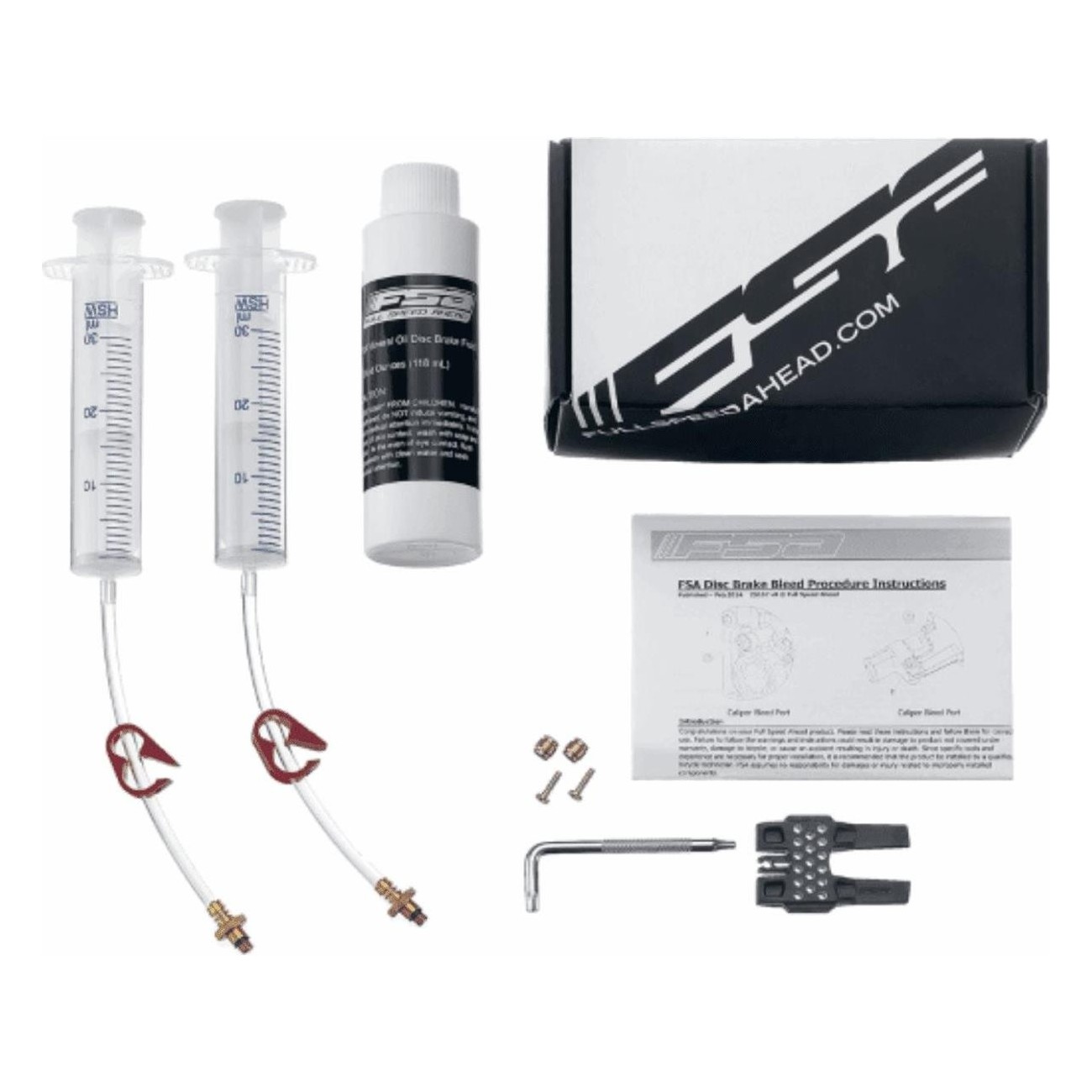 K-Force WE DB055 Disc Brake Bleed Kit for Bicycle Maintenance - 1