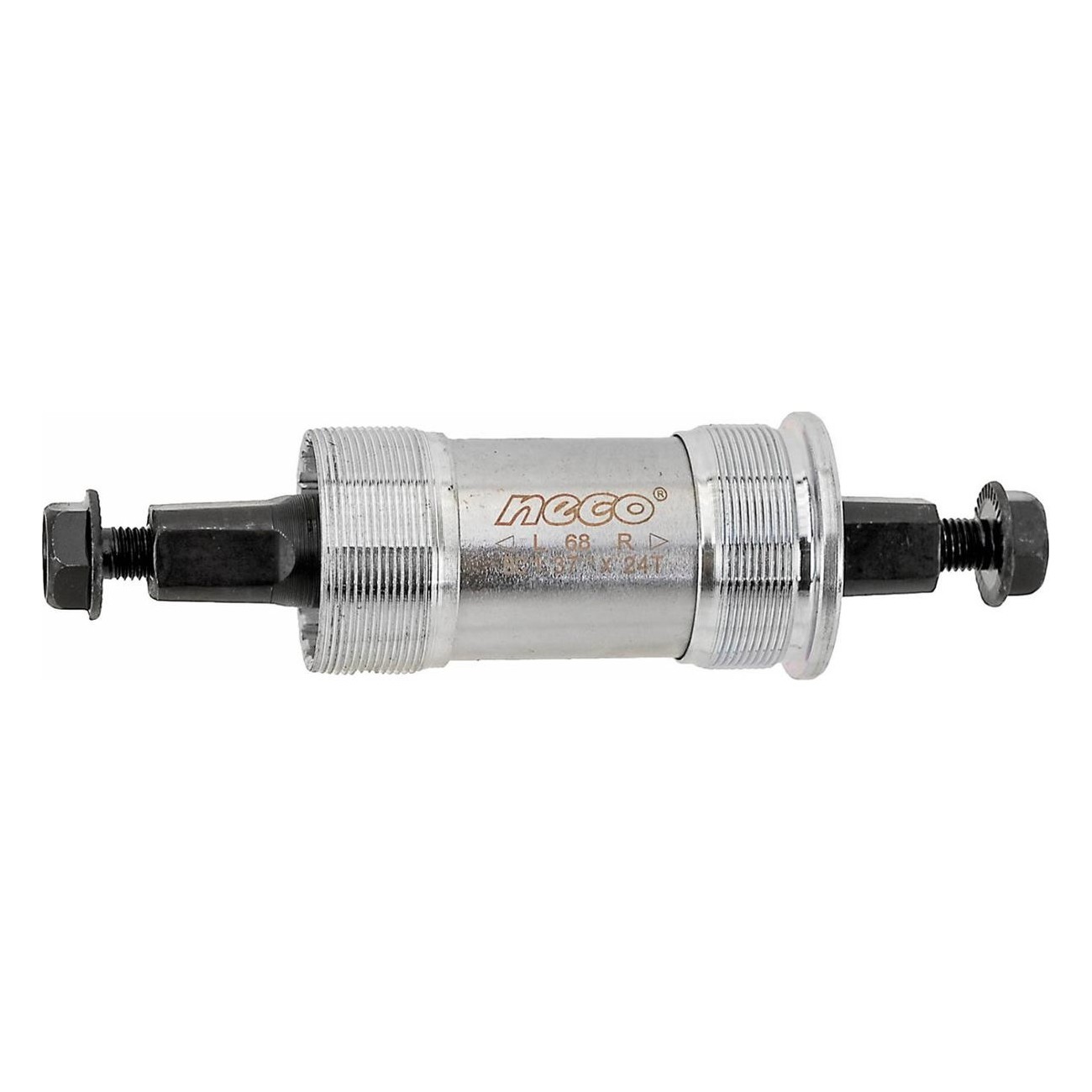 Movimento Centrale Compatto NECO per Shimano 110,5/20,5 mm BSA JIS con Gusci in Acciaio - 1 - Movimento centrale e calotte - 