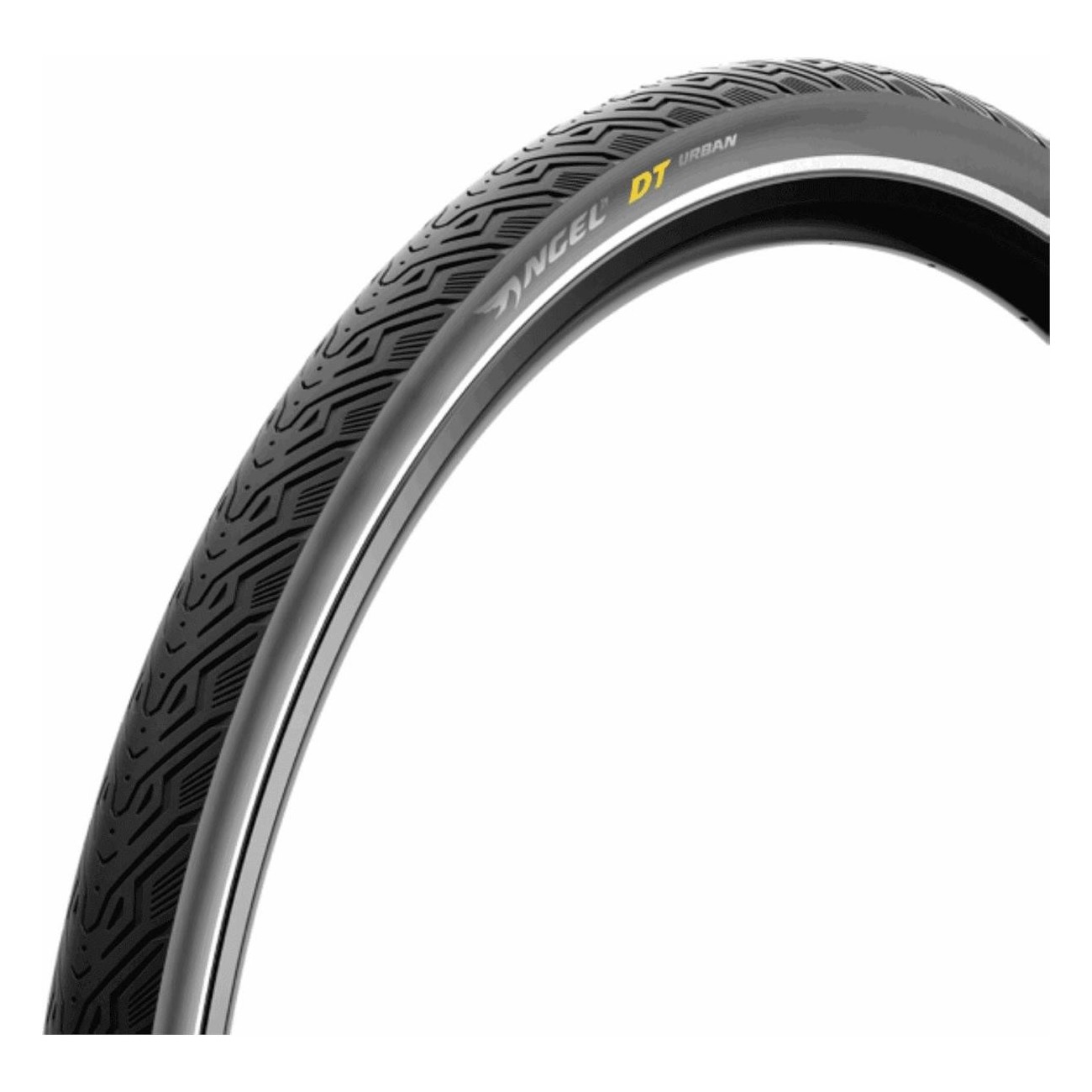 28' Angel DT Urban Black Reflective Tire for E-Bike, ECE R75 & R88 Certified - 1