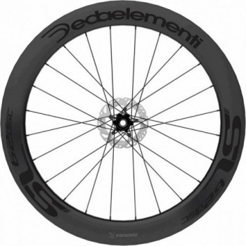 Deda SL62DB 28x62mm Carbon Tubeless Front Wheel for Disc Brakes - 1