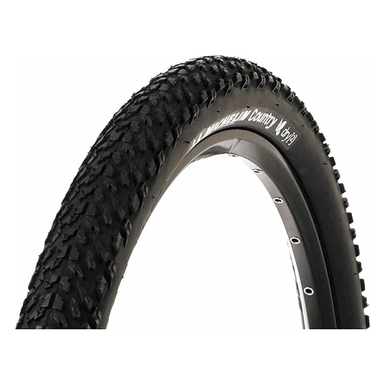 Michelin COUNTRY DRY² 26x2 Black Rigid Tire for Dry Terrain - Reliable & Durable - 1