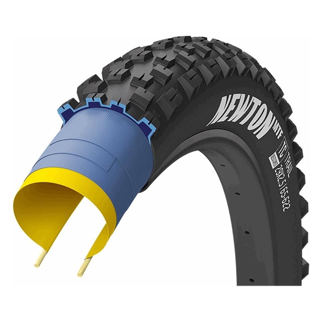 Goodyear Newton MTF 29x2.5 Tubeless Ready Trail Rear Tire Black Armor - 1