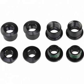 Kit de boulons de manivelle en acier noir pour Red Quarq Hidden Bolt 5 bras - 1