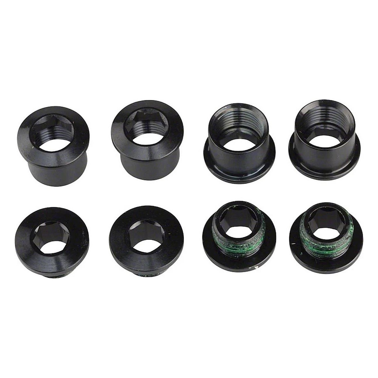 Kit de boulons de manivelle en acier noir pour Red Quarq Hidden Bolt 5 bras - 1