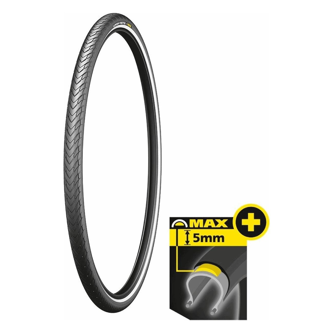 Copertone Michelin Protek Max 700x28 Nero Reflex, 30 TPI, 725g, Performance Line - 1 - Copertoni - 3528703649496