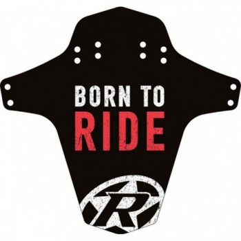 Garde-boue inversé Born to Ride pour vélo - Noir/Rouge, Montage avant et arrière, Personnalisable - 1