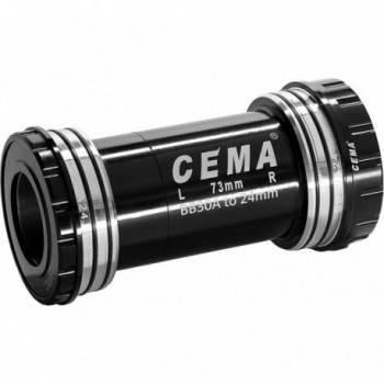 CEMA BB30A Bottom Bracket for Shimano, 73mm Width, 42mm Diameter, Black - 1