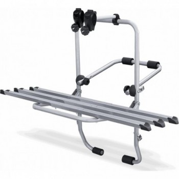 Menabo Steelbike Rear Bike Rack for 3 Bikes - Silver Steel, 45kg Capacity - 1