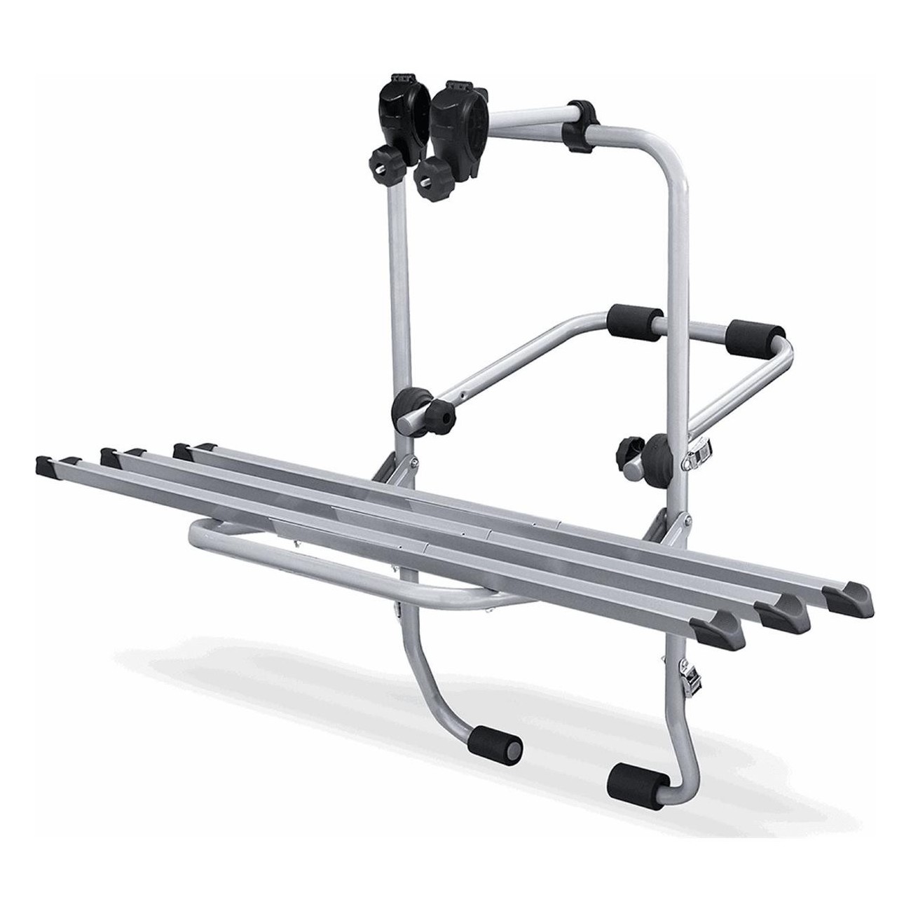 Menabo Steelbike Rear Bike Rack for 3 Bikes - Silver Steel, 45kg Capacity - 1